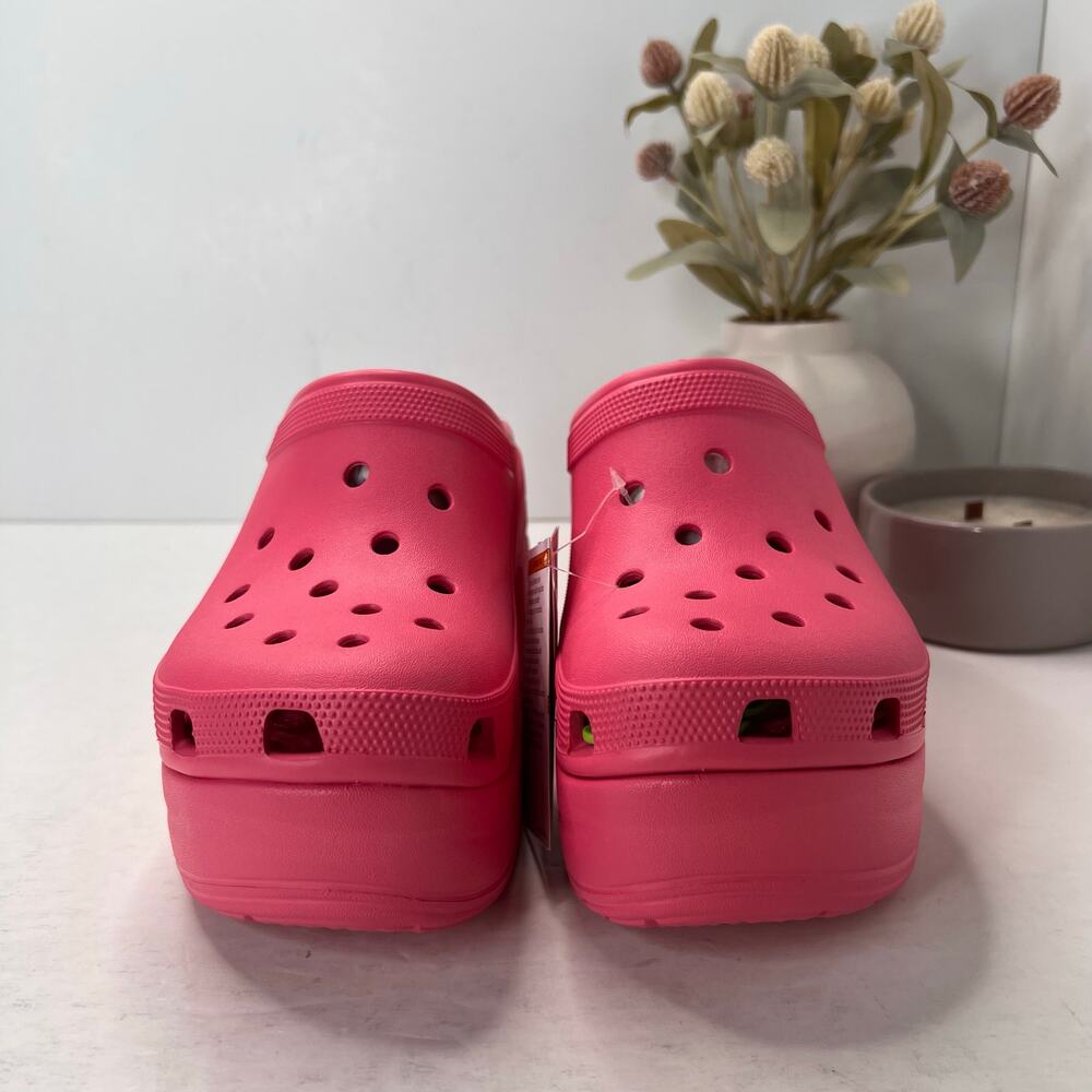 Crocs Siren Platform Clog Pink Barbie Chunky Women’s 11/Men's 9 NWT - Picture 2 of 11